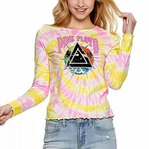 Pink Floyd Tie Dye The Dark Side of the Moon rock Official T-Shirt L NWT